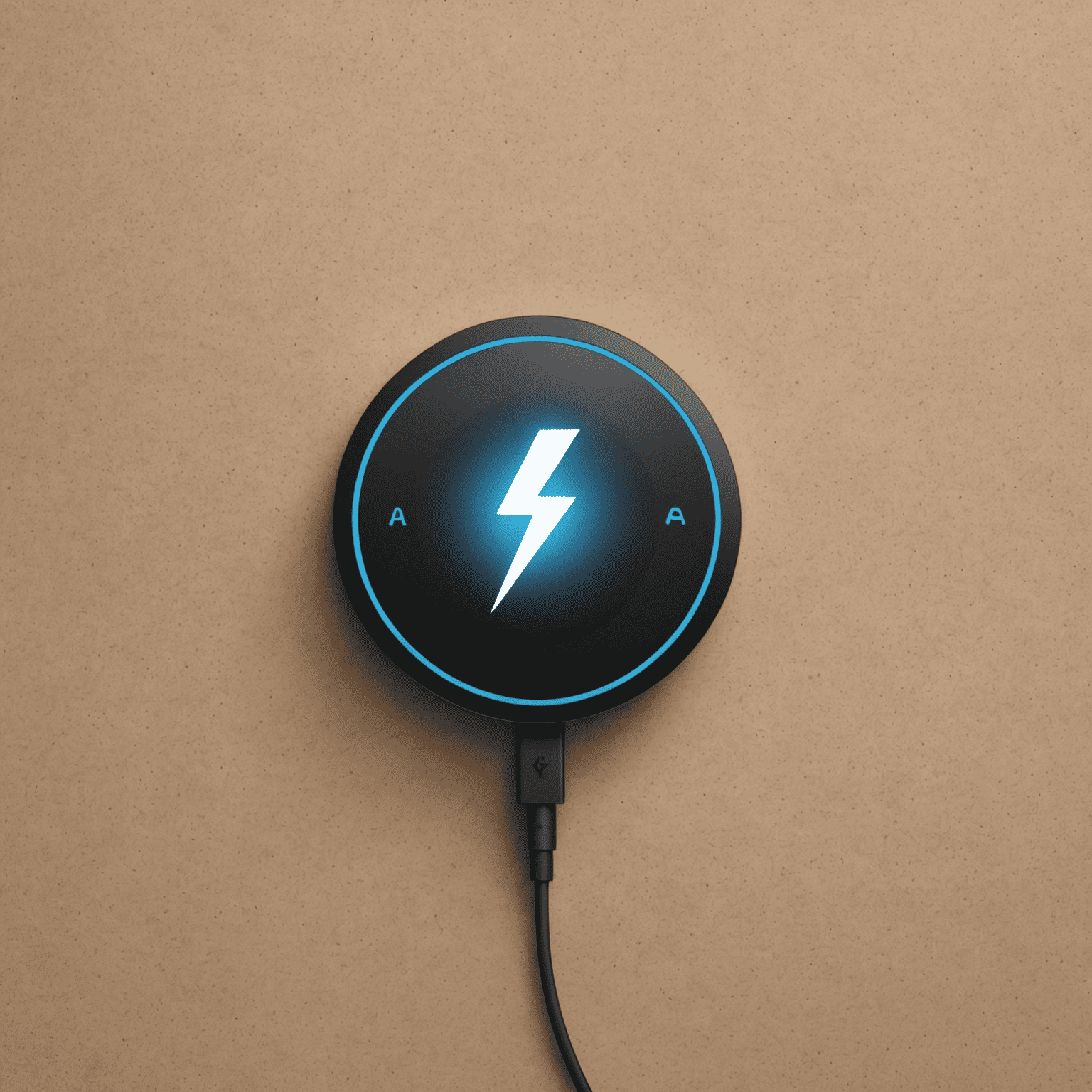 recharge_att logo - A modern, sleek design incorporating a mobile phone icon and a lightning bolt to represent fast recharging