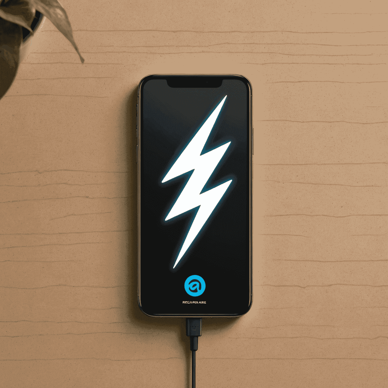 recharge_att logo - A modern, sleek design incorporating a mobile phone icon and a lightning bolt to represent fast recharging