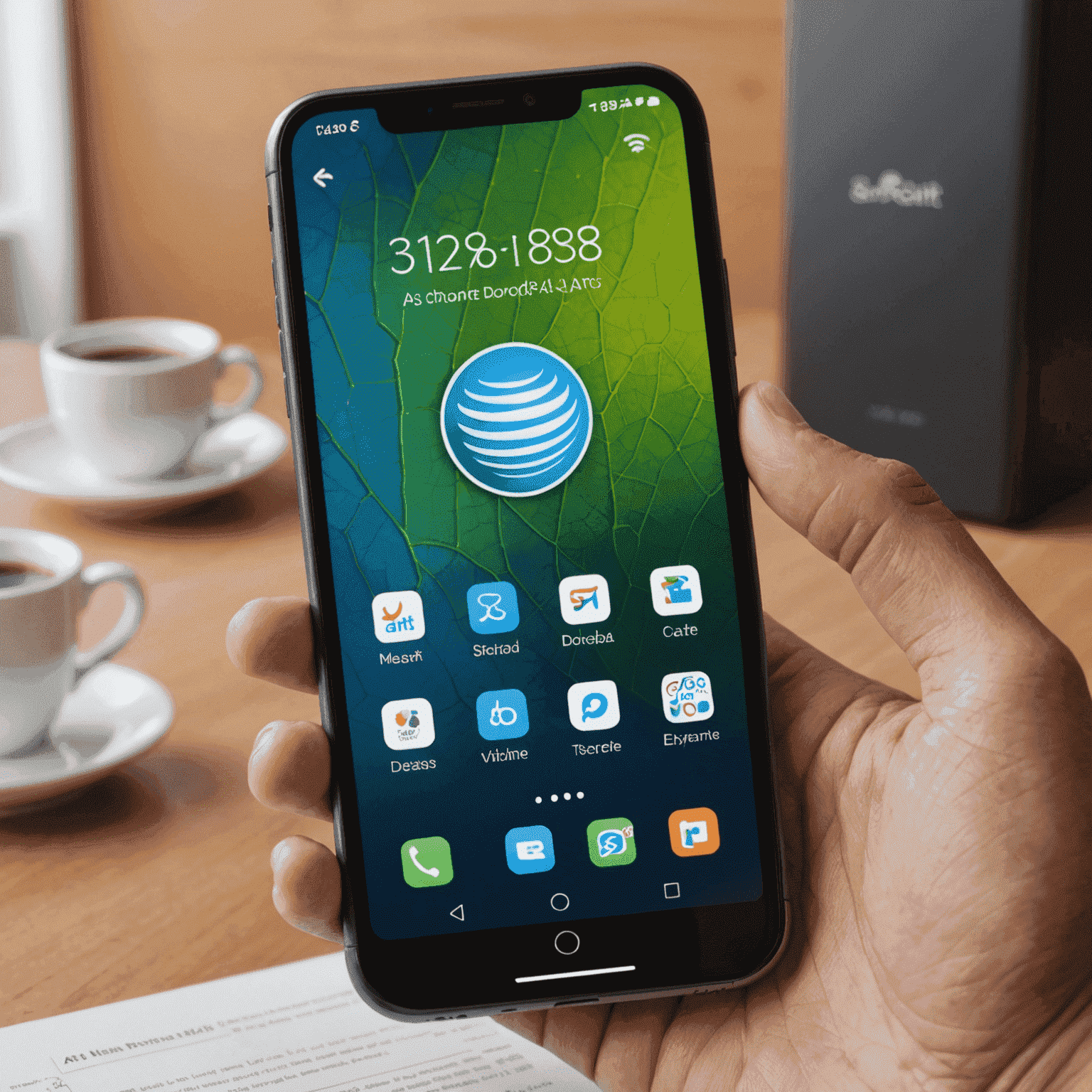 A smartphone displaying AT&T's new phone plan options, showcasing increased data allowances and competitive pricing